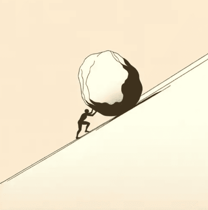 시지프스, 인생의 고난